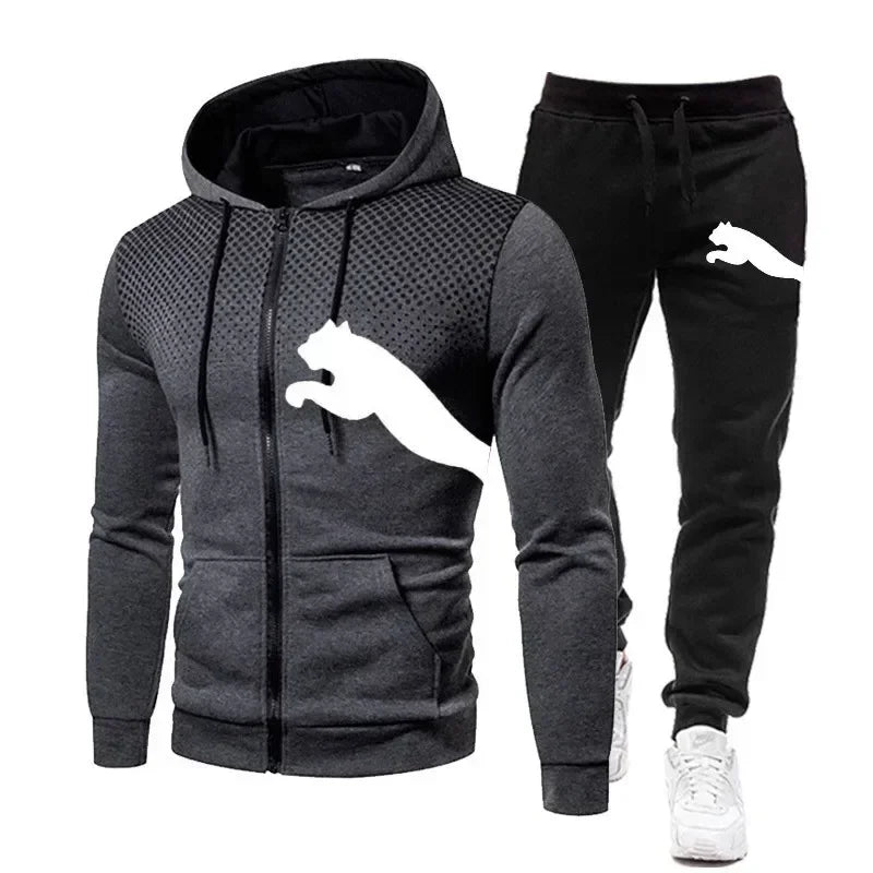 2026 Men's Autumn/Winter Hoodie Set, men's fashion autumn/winter designer clothing, hoodie + long pants set, jogging sportswear