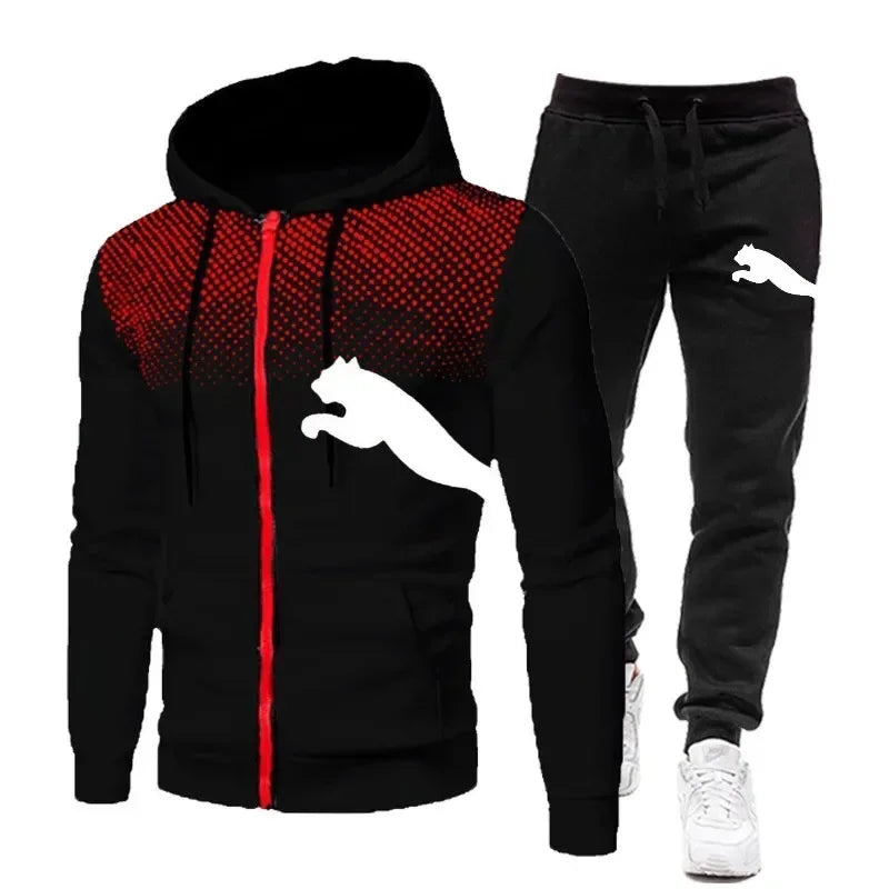 2026 Men's Autumn/Winter Hoodie Set, men's fashion autumn/winter designer clothing, hoodie + long pants set, jogging sportswear