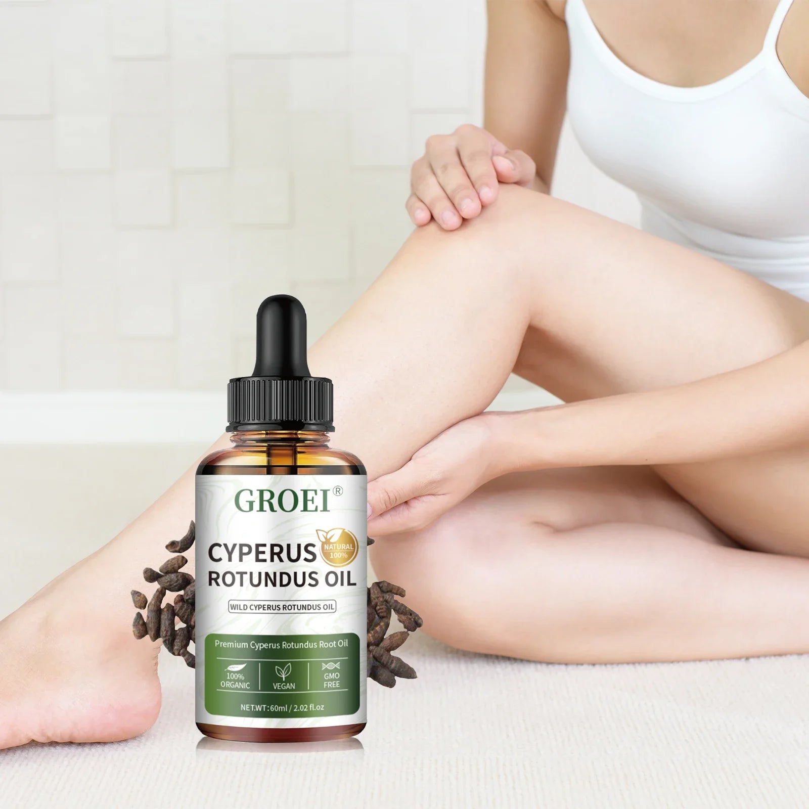 Hair Removal Oil – 60ml , 
Smooth. Calm. Hydrated.
Post-depilation oil with Echinacea to reduce pores, moisturize deeply, and soothe sensitive skin for a flawless finish 🌿